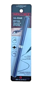 L'Oreal Paris Infallible Precision Felt Waterproof Eyeliner Blue 615 NEW - Picture 1 of 4