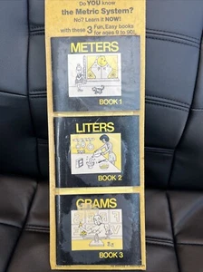 Vintage New:Meters Liters & Grams Metric System 3 Book Set Buffington 1976 - Picture 1 of 1