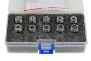 CNC ER16 Metric Collet Set 10 Pcs 1 - 10mm DIN 6499/B .0003" W/ Certificate #[ - Picture 1 of 7