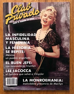 1982 CLUB PRIVADO MEXICAN MAGAZINE WITH MARILYN MONROE COVER - Picture 1 of 6