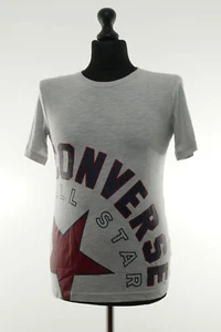 Converse Kids T-Shirt L Light Gray Design Short Sleeve Round Neck Regular Jersey - Picture 1 of 5