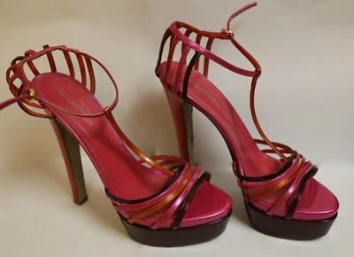 Sandalias de tacón alto sergio rossi multicolor con tiras Foto 1 de 4