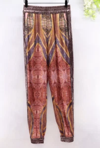 Mes Demoiselles Paris Women's Printed Joggers Viscose Sz 38(6) Festival Hippie - Picture 1 of 10