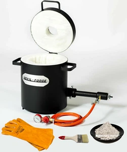 FB2Mb–10KG GAS METAL MELTING FURNACE Propane Forge Copper Brass Bronze Silver - Imagen 1 de 12