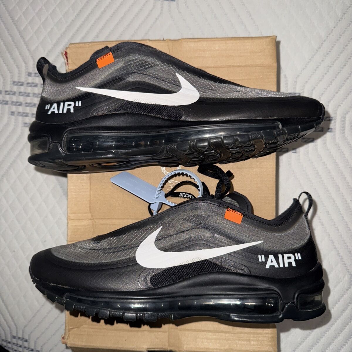 Nike Off-White x Air Max 97 Black for Sale | Authenticity Nike Off-White x Air Max 97 Black for Sale | Authenticity