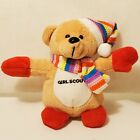 2015 Girl Scouts bear with rainbow hat and scarf 5 - 6 inch CUTE018 plush