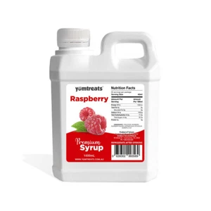 Raspberry Bubble Tea Premium Quaity Syrup - 1 Liter Boba Milkshake Slushee - Bild 1 von 1