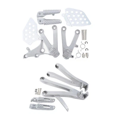 Front Rear Foot Pegs Footrest Bracket Set Fit For Honda CBR600RR 2007-2024 - Image 1 of 4