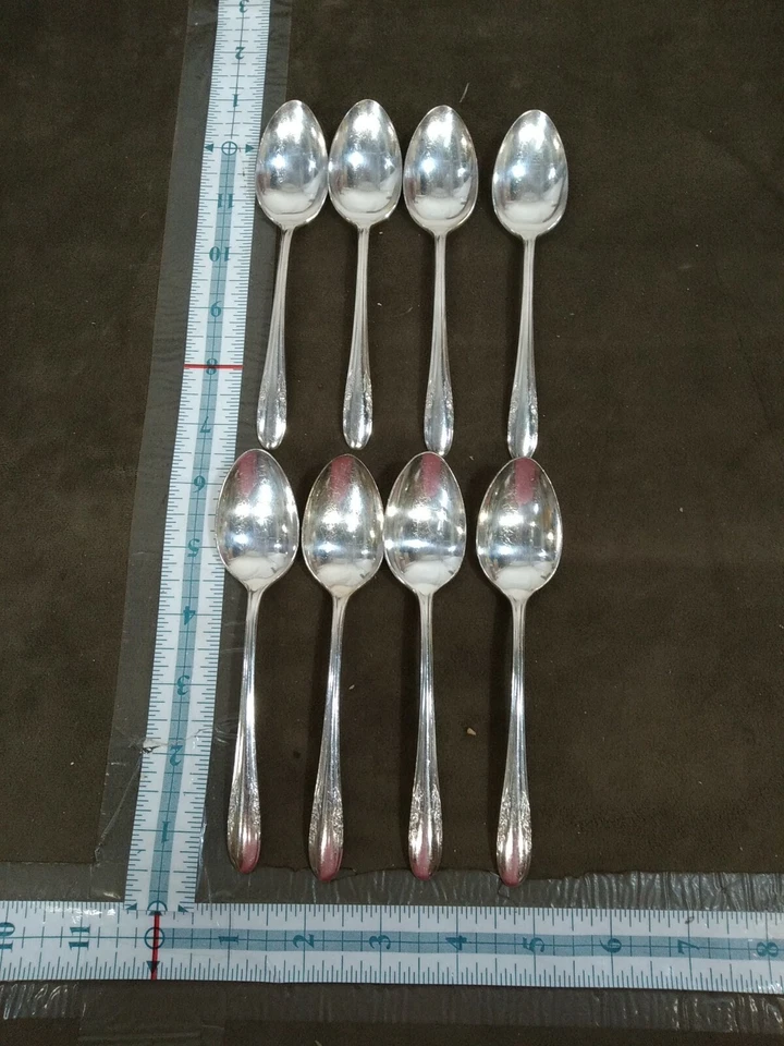 Cubiertos de plata Alvin Fashion Lane 1940 8 cucharaditas Foto 1 de 4