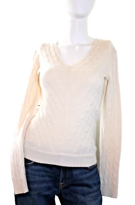 Suéter De Colección Ralph Lauren Top Etiqueta Negra Marfil 100% Cachemira Cableado S De Colección Foto 1 de 4