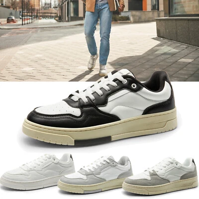 Para hombres Moda Tenis Informales Vestido Tenis Cómodas Transpirables Zapatos con Cordones Foto 1 de 4