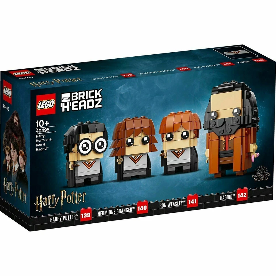 40495 HARRY HERMIONE RON & HAGRID legos set potter NEW brickheads LEGO sealed - Image 1 of 1