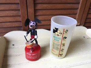 1950s MICKEY MOUSE MIXER PLASTIC METAL MFG CO & MM KOHNER No. 185 PUSH UP TOY - Picture 1 of 11