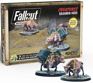 Fallout Wasteland Warfare Creatures - Brahmin Herd New