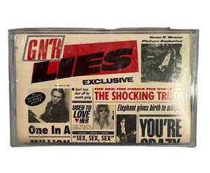 VINTAGE Guns N' Roses Lies Cassette tape Geffen  USA  Rock and Roll Tested Works - Picture 1 of 3