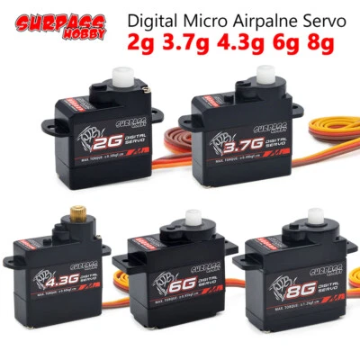Surpass Hobby Airplane Digital Servo 2g 3.7g 4.3g 6g 8g Micro Mini Servo