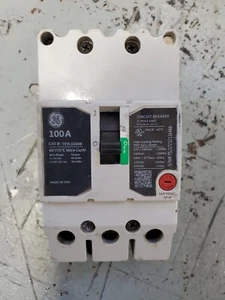 GE TEYL3100B 3pole 100amp 480v circuit breaker type TEY - Picture 1 of 2