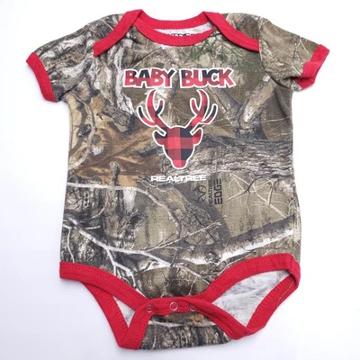 Body camuflado REALTREE "Baby Buck" talla 6/9 meses árbol real  Foto 1 de 4