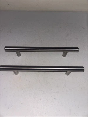 "Cajón con quilla Belwith 2 piezas tiradores 5""cc acero inoxidable sólido satinado 7,5""" Foto 1 de 4