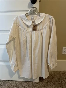 Zion Mercantile Women's Frontier Pioneer Frontier West Round Yoke Blouse Top S - Picture 1 of 9