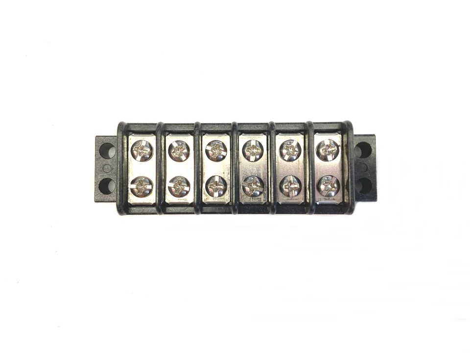 Philmore 13-1506 6 Position Dual Row Terminal Block Barrier Strip ~ 30A @ 300V - Image 1 of 1