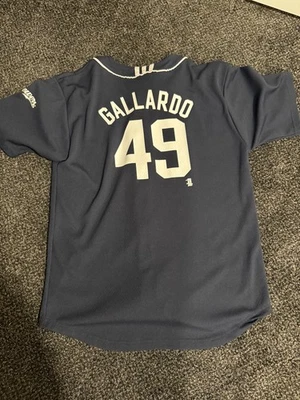 Camiseta Adidas MLB Milwaukee Brewers #49 Gallardo Juvenil XL Adulto PEQUEÑA Azul A8 Foto 1 de 4