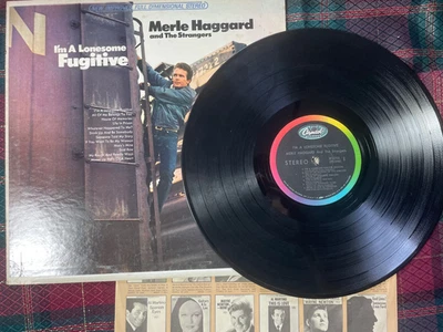 Merle Haggard and The Strangers I'm A Lonesome Fugitive LP Vinyl 1967 - Image 1 of 4