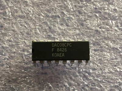 DAC08CPC IC HIGH SPEED MULTIPLYING D/A CONVERTER 8-BIT 16-PIN DIP (LOT OF 1) - Image 1 of 4