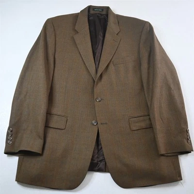 Blazer Abrigo Deportivo Lauren Ralph Lauren 44R Marrón Espiga Tweed 100% Lana Foto 1 de 4