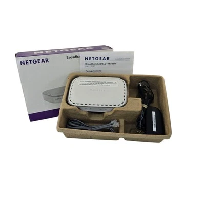 Netgear DM111PSP-100NAS ADSL2+ Wired Modem Single Ethernet Port, DSL Broadband - Image 1 of 4