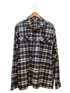 patagonia mens flannel xl Shirt Organic Cotton Plaid Flap Pockets Soft - Picture 1 of 6