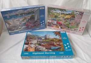 HOP The House of Puzzles Ltd Puzzle/Jigsaw 3 x 1000 pcs Brand New / Sealed - Picture 1 of 8