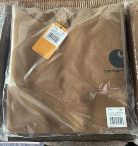 Carhartt Boys' Pullover Sweatshirt Hoodie Brown, Size M 10/12 New In Bag - Picture 1 of 1