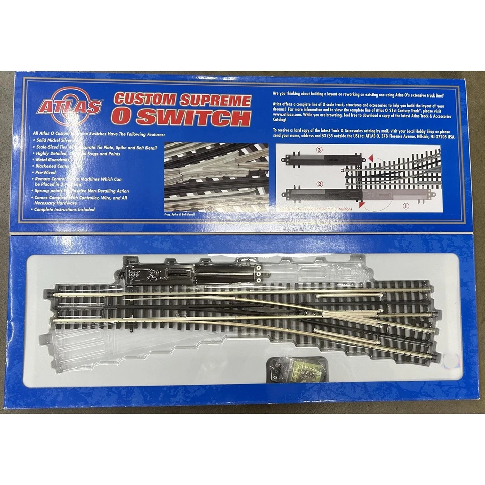 Atlas O Gauge 3 rail 6025 #5 Remote Control Right Hand Turnout - Image 1 of 1
