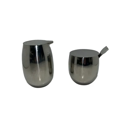 BODUM Columbia Acero Inoxidable Crema Azúcar Tapa (2) JUEGO Foto 1 de 4