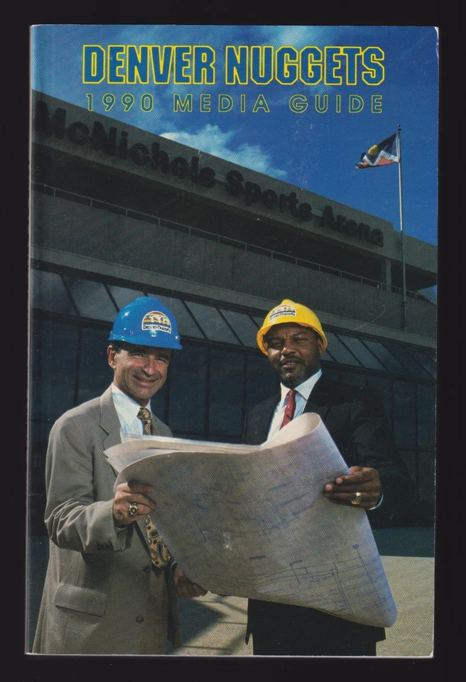 1990-1991 DENVER NUGGETS  MEDIA PRESS GUIDE  EX-MINT - Image 1 of 1