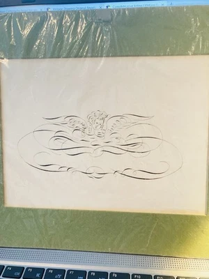 Винтажный рисунок оригинальные ангелы, - Изображение 1 из 4