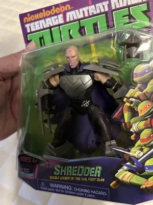 Nickelodeon Teenage Mutant Ninja Turtles 2012 SHREDDER UNMASKED figure NEW - Image 1 of 4