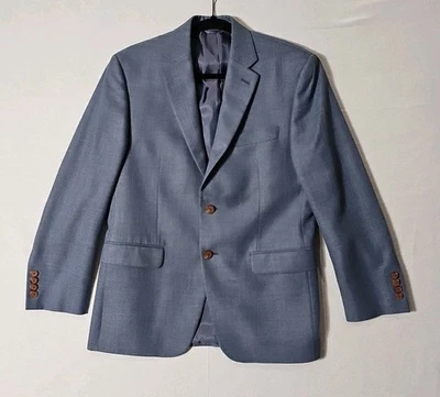 Спортивное пальто Lauren Ralph Lauren x Macy's из льняной смеси светло-голубая акулья кожа 38 S - Изображение 1 из 4