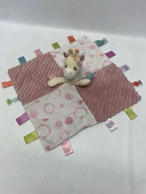 Mary Meyer Taggies Signature Collection Pink Giraffe Lovey Security Blanket - Imagem 1 de 4