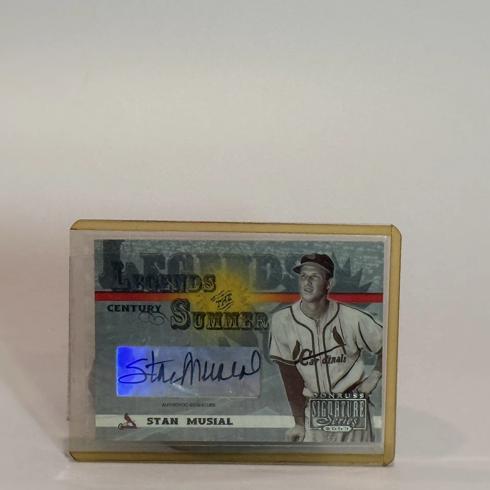 2003 Donruss Signature Series Legends of the Summer Stan Musial 96/100 - Image 1 of 2