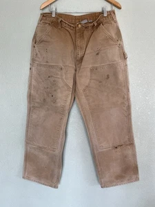 Jeans Carhartt vintage doppio ginocchio marrone carpentiere 36x30 - Foto 1 di 8
