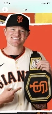 San Francisco Giants Wrestling Belt Fanny Pack Cross Body Bag SGA 8/10/25 New  - Image 1 of 2