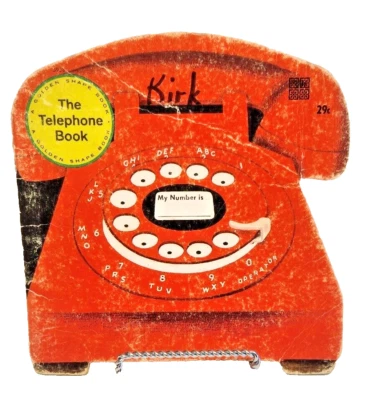 The Telephone Book things we use 1971 A Golden Shape Book Vintage Kids Paperback - Image 1 of 4