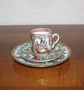 Lithophane Geisha Tea Set 3pcs. China Porcelain Chinesisches Porzellan Tee-Set 3 - Bild 1 von 12