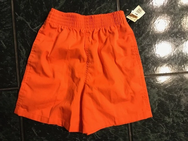 Pantalones Cortos Naranja Niños Niños Nuevos con Etiquetas Talla 4 bolsillos elásticos en la cintura Foto 1 de 1