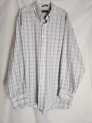 Camisa Chaps Ralph Lauren Para Hombre Manga Larga Sarga Abotonada 17-17 1/2 34/35 Foto 1 de 4