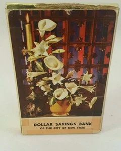 Vintage Playing Cards Bridge Remembrance New York Dollar Savings Bank  Redi Slip - Picture 1 of 4