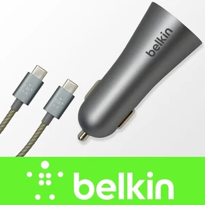 Belkin Boost Up Original Zubehör Hersteller Original USB-C Auto Ladegerät + Kabel 27 W grau 6 Fuß - Bild 1 von 3