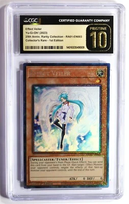 Yu-Gi-Oh TCG Effect Veiler - RA01-EN003 1st Ed. Collectors Rare - CGC 10 - Image 1 of 2